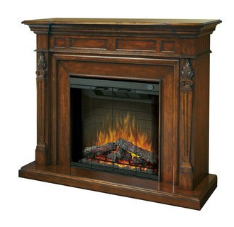 Dimplex SEP-BW-4217-FB Torchiere 32 Trimless Electric Fireplace with Burnished Walnut Mantel