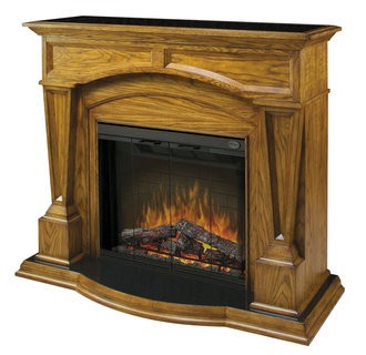 Dimplex SEP-O-4500-FB Hampton 32 Trimless Electric Fireplace with Oak Mantel