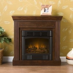 Walden Petite Espresso Electric Fireplace By Southern E