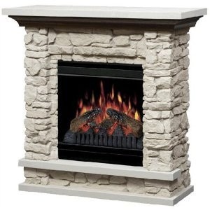 Dimplex GDS20-ST1037 Lincoln 20 Inch Electric Fireplace WIth Unique Double ...