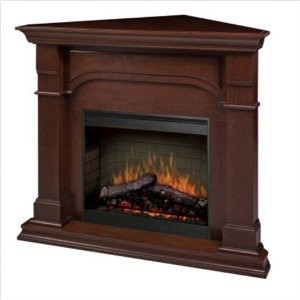 Dimplex SMP-195C-C-ST Oxford 26 Inch Corner Electric Fireplace With a Uniqu...