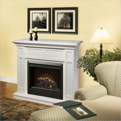 Dimplex Caprice Free Standing White Electric Fireplace