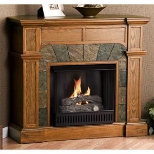 Southern Enterprises, Inc. Cartwright Gel Fuel OR Electric Fireplace