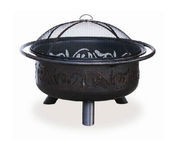 UniFlame Swirled Cut-Out Oil Rubbed Bronze Outdoor Firepit