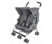Maclaren Twin Triumph Umbrella Stroller - Charcoal/Silver