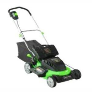 Steele Products SP-PM207DC 20-Inch 24 Volt Cordless Electric Lawn Mower Wit...