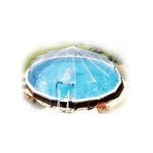 18' Above Ground Swimming Pool Solar Sun Dome Cover Heater Sundome 15 Panel...