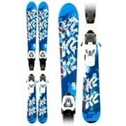 K2 Indy Kids Skis with Noodle System on Fastrack 7.0 Bindings 2011