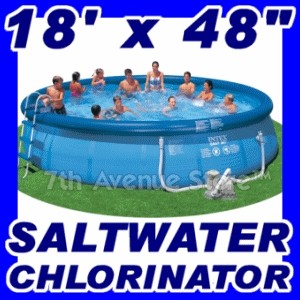 18'easy Set Above Ground Pool+saltwater Chlorine System