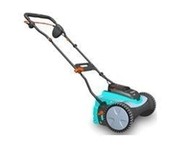 Gardena 4025 15-Inch 25-Volt 3.2 Ah Lithium-Ion Cordless Push Reel Lawn Mower With Grass Catcher & LED Battery Display 380 Li (GARDENA)