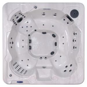 Venice White Sierra 8 Person, 90 Jet, 3 Pump Spa Features an LED Light, Waterfall and Neck and Shoul