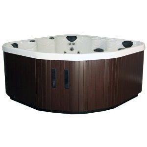 Aura 29 Jet 120 Volt White Interior Plug and Play Operation Hot Tub with Hard Cover