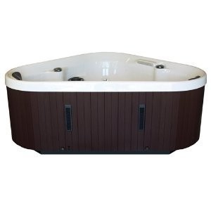 Aura 16 Jet 120 Volt White Interior Plug and Play Operation Hot Tub with Hard Cover