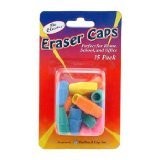 Pencil Grip The Classics Eraser Caps, Assorted Colors, Pack of 15