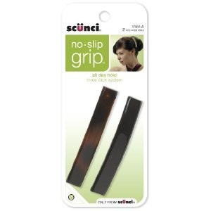 Scunci No-slip Grip Auto Clasp Barrettes, 8.5cm, 2-Count