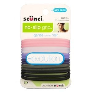 Scunci No-slip Grip Evolution Bright Jelly Ponytailers, 14-Count