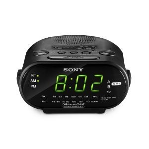 Sony ICF-C318 Automatic Time Set Clock Radio with Dual Alarm (Black)