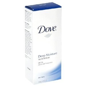 Dove Deep Moisture Facial Lotion, SPF 15, Dry Skin, 4.05-Fluid Ounce (120 m...