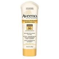 Aveeno Active Naturals Continous Protection Sunblock Face Lotion, SPF 100 3...