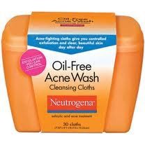 Neutrogena Cleansing Cloths, Oil Free Acne Wash, 30 Cloths