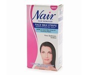 Nair Hair Remover, Ready To Use Face Wax Strips # 8371 34 Strips with 3 Towelettes